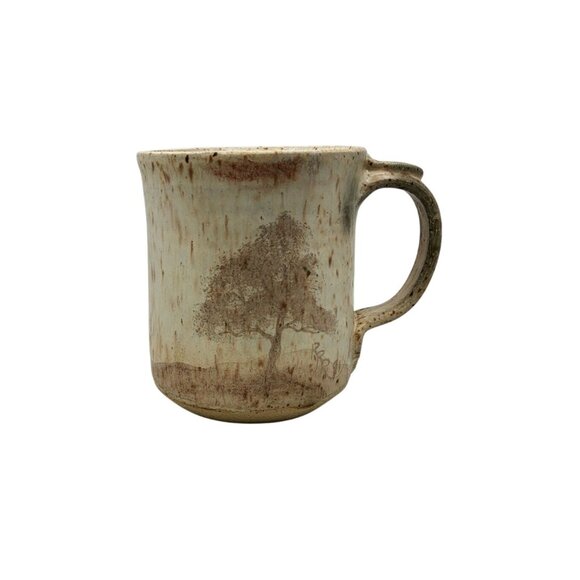 Vintage Handcrafted Signed Earthenware RRR Tree Studio Design Mug - Picture 1 of 8